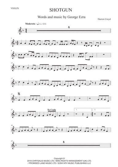 Shotgun (arr. Darren Lloyd)