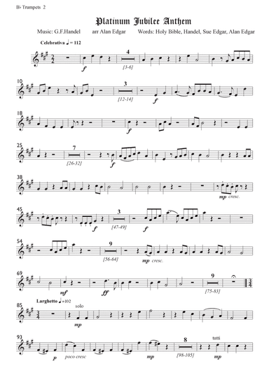Platinum Jubilee Anthem (arr. Alan Edgar)