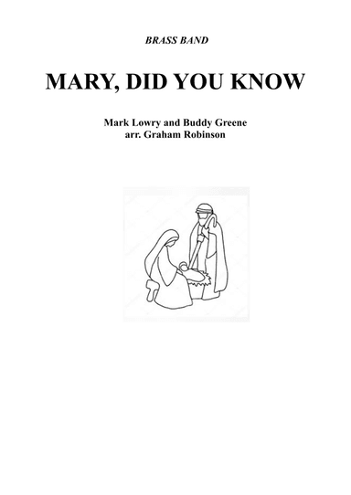 Mary, Did You Know? (arr. Graham Robinson)