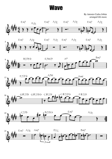 Wave (arr. Lkmusic)