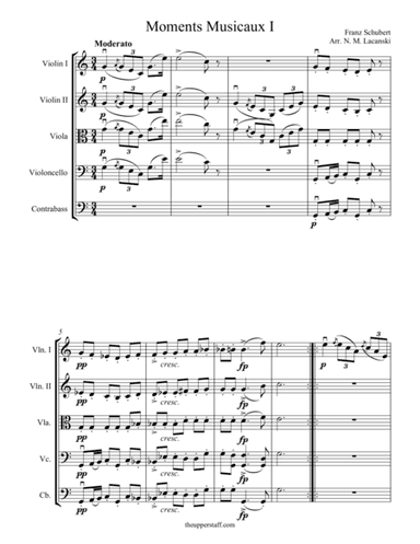 Moments Musicaux I (arr. Nick Lacanski)