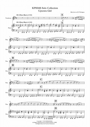 Uptown Girl (arr. Kevin P Holdgate)