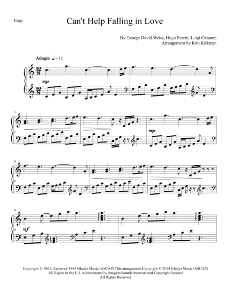 Can't Help Falling In Love (arr. Kim Kirkman)