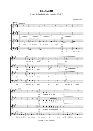 El amor (Carta de S. Pablo)