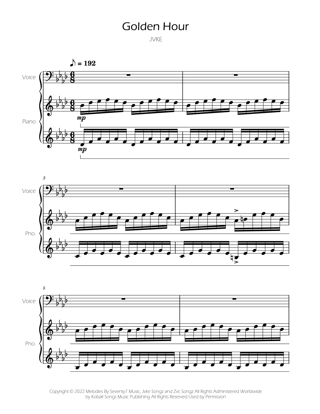 Golden Hour (arr. Ygor Nunes)