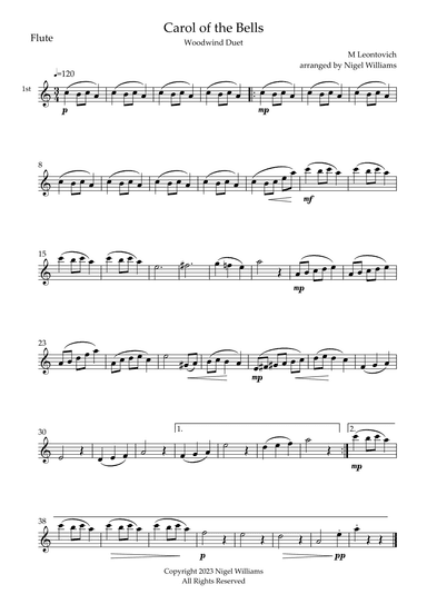Carol of the Bells (arr. Nigel Williams)