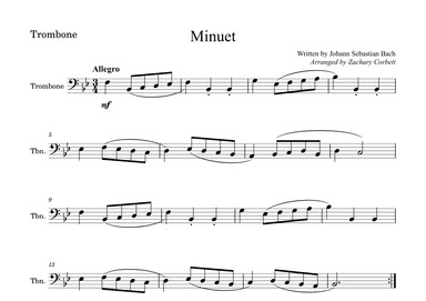 Minuet (arr. Zachary Corbett)