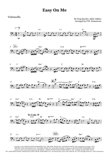 Easy On Me (arr. P.H. Damasceno)