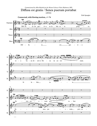 Diffusa est gratia - SATB choir