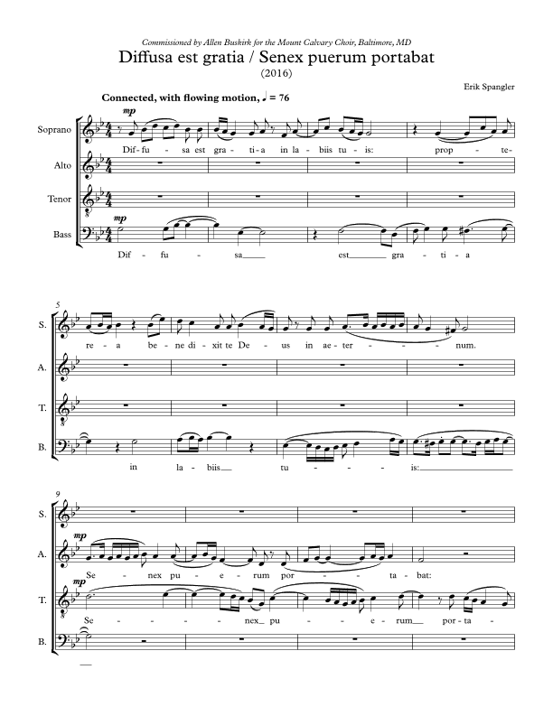 Diffusa est gratia - SATB choir