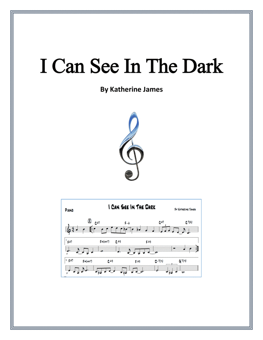 I Can See In The Dark - Jazz Composition By Katherine James