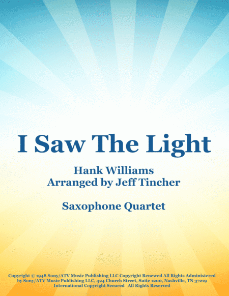 I Saw The Light (arr. Jeff Tincher)