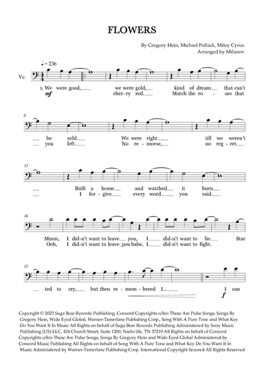 Flowers (arr. Milanov)
