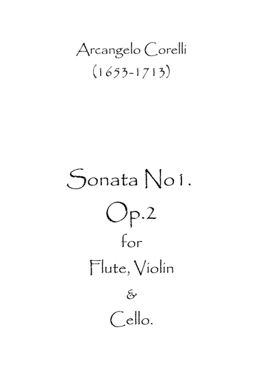 Sonata No.1 Op.2 (arr. Spence Bundy)
