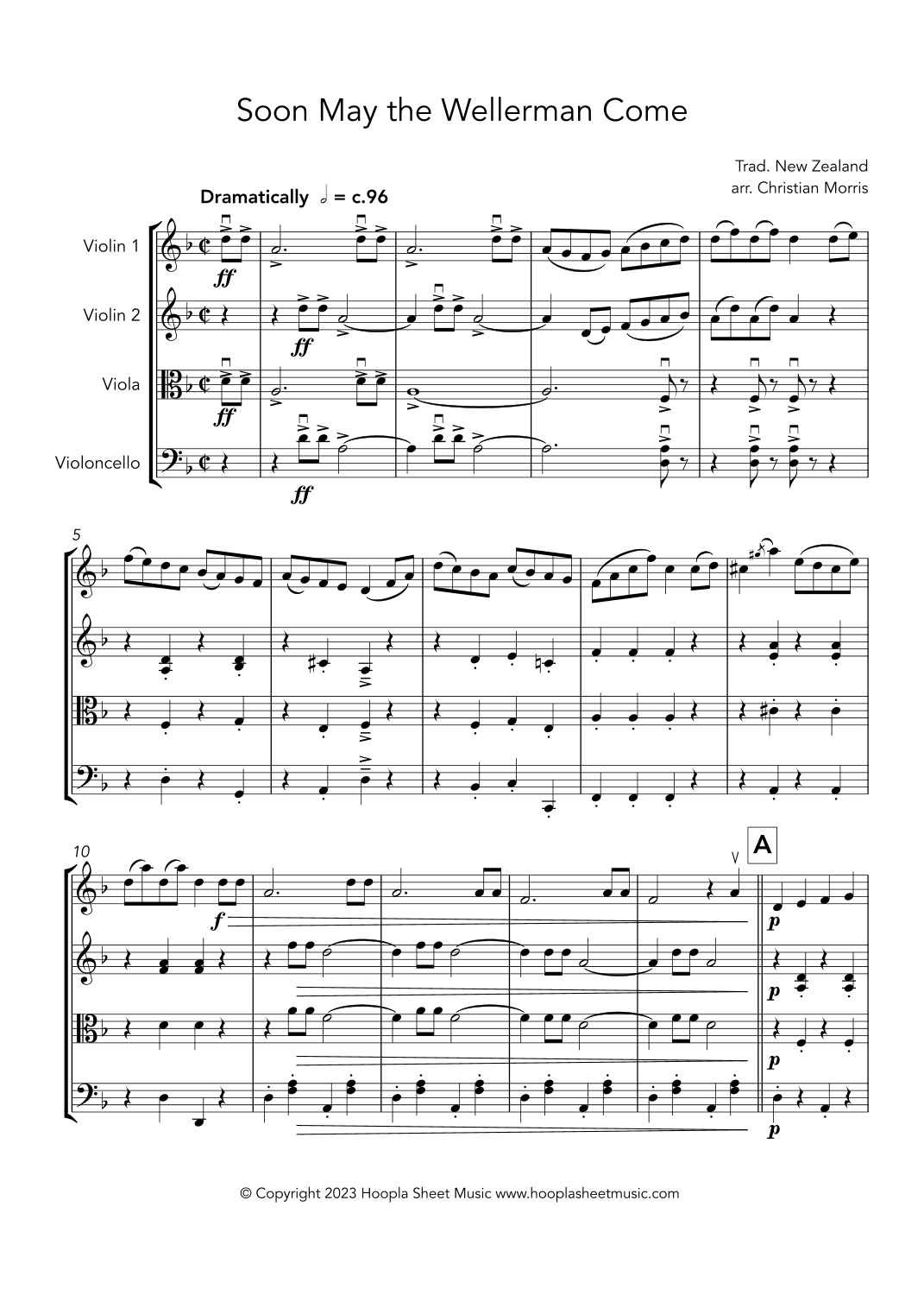 Soon May the Wellerman Come (arr. Christian Morris)
