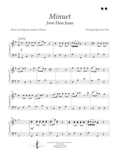 Minuet from Don Juan - EASY! (arr. Lorie Line)