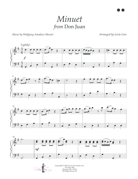 Minuet from Don Juan - EASY! (arr. Lorie Line)