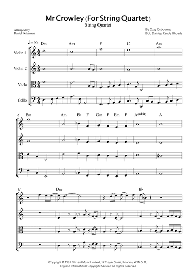 Mr. Crowley (arr. Daniel Nakamura)