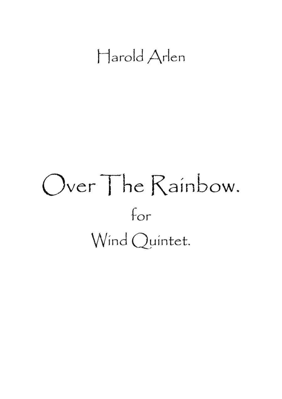 Over The Rainbow (arr. Spence Bundy)