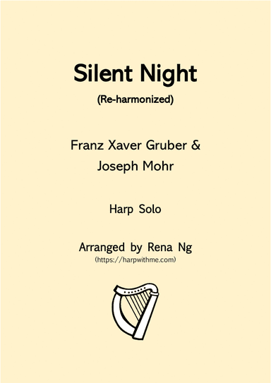 Silent Night (Harp / Piano Solo) - Intermediate (arr. Rena Ng)
