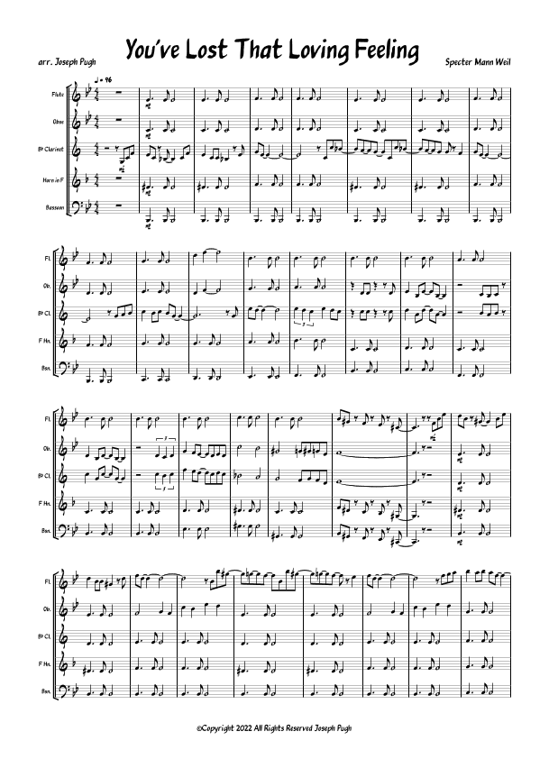 You've Lost That Lovin' Feelin' (arr. Joseph Pugh)
