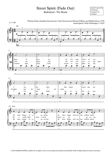 Street Spirit (fade Out) (arr. Niels Dolieslager)