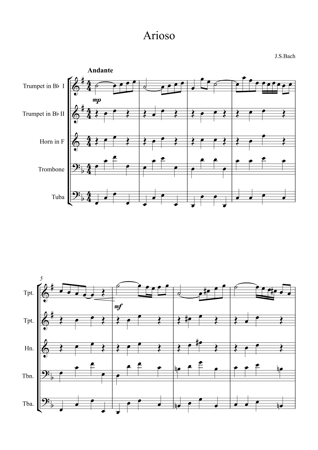 Arioso (arr. Alex Nunes Rodrigues)