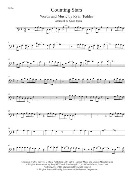 Counting Stars (arr. Kevin Busse)