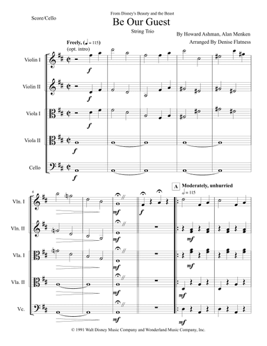 Be Our Guest (arr. Denise Flatness)