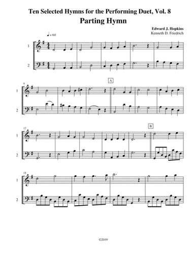 Ten Selected Hymns for the Performing Duet, Vol. 8 - violin and cello (arr. Kenneth D. Friedrich)