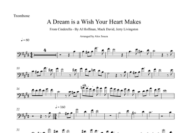 A Dream Is A Wish Your Heart Makes (arr. Alex Souza)