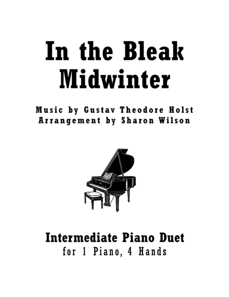 In the Bleak Midwinter (1 Piano, 4 Hands Duet) (arr. Sharon Wilson Music)
