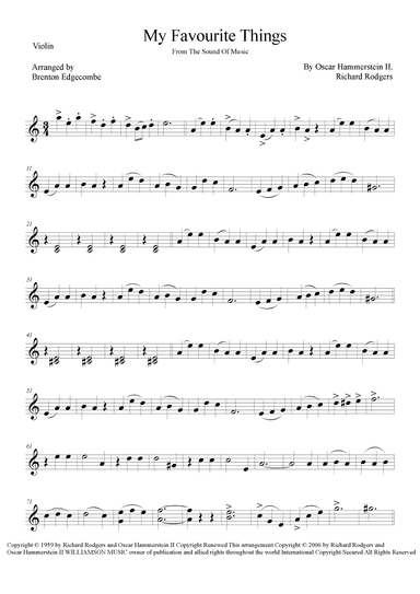 My Favorite Things (arr. Brenton Edgecombe)