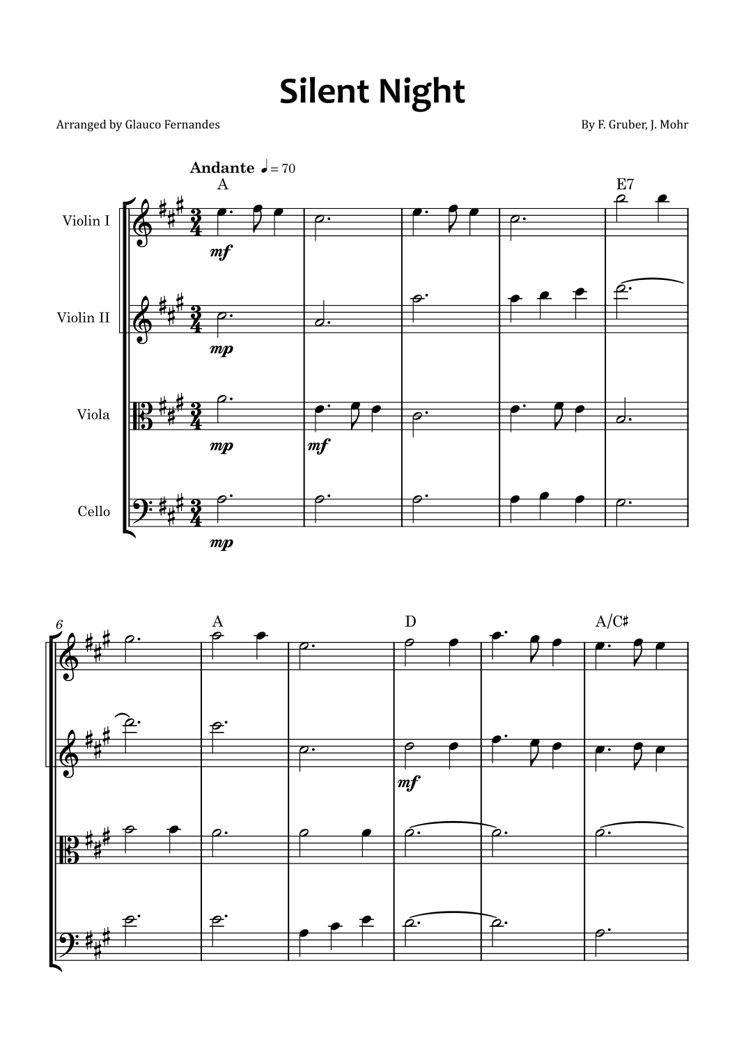 Silent Night (arr. Joseph Mohr)