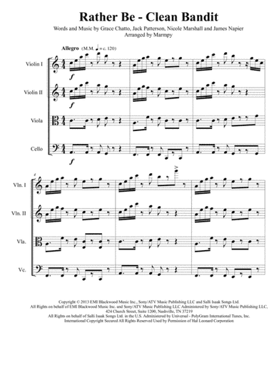 Rather Be (arr. Marmpy)