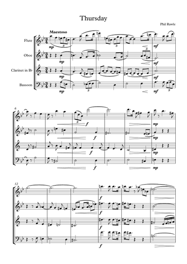 Thursday - Wind Quartet