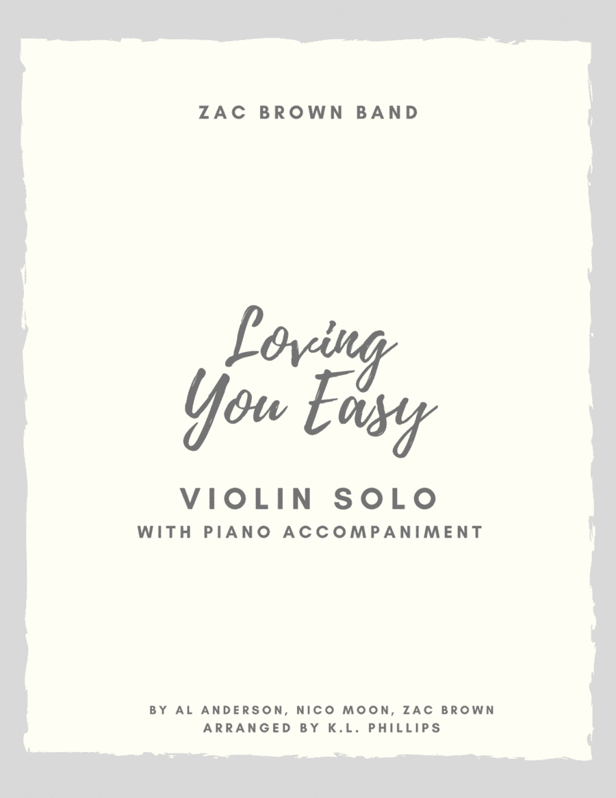 You Make Loving You Easy (arr. K.L. Phillips)