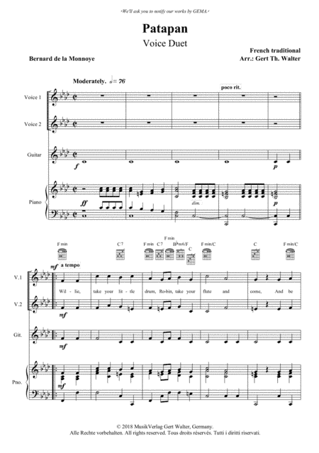 Patapan (arr. Gert Th. Walter)