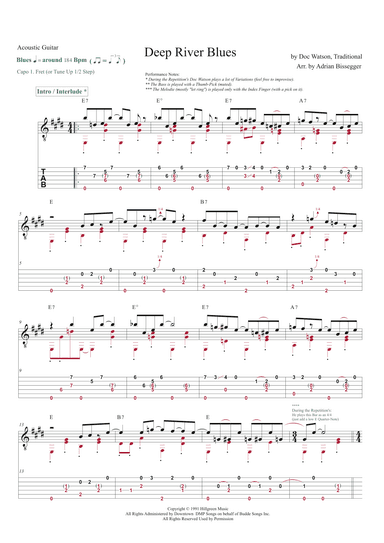 Deep River Blues (arr. Adrian Bissegger)