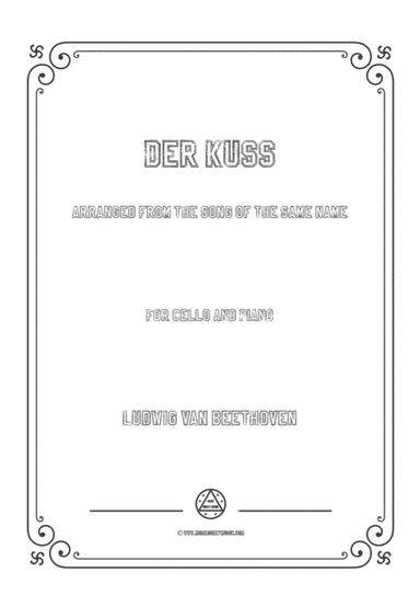 Beethoven-Der Kuss,for Cello and Piano (arr. MSM)
