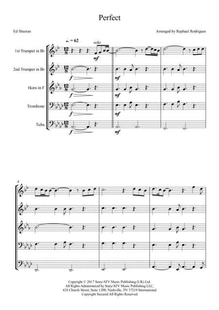 Perfect (arr. Raphael Rodrigues)