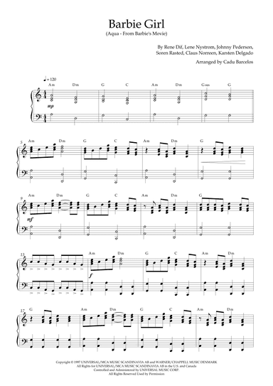 Barbie Girl (arr. Cadu Barcelos)