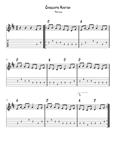 Chinquapin Hunting (arr. Forest Wilson)