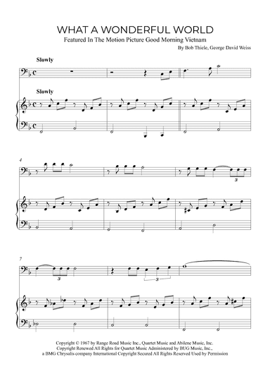 What A Wonderful World (arr. Alex Nunes Rodrigues)