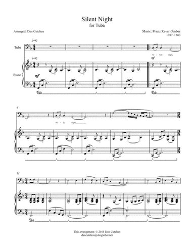 Tuba Solo-Silent Night (arr. Dan Cutchen)