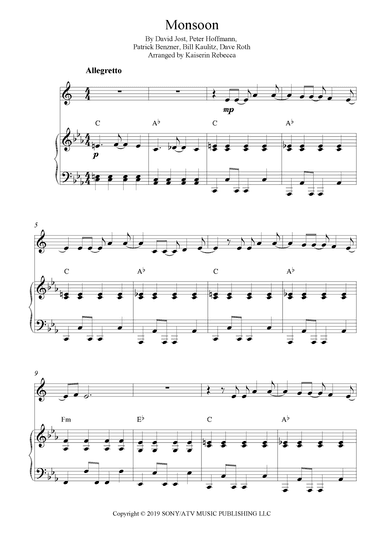Monsoon (arr. Kaiserin Rebecca)