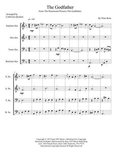 Godfather Finale (arr. Catherine Quinlan)