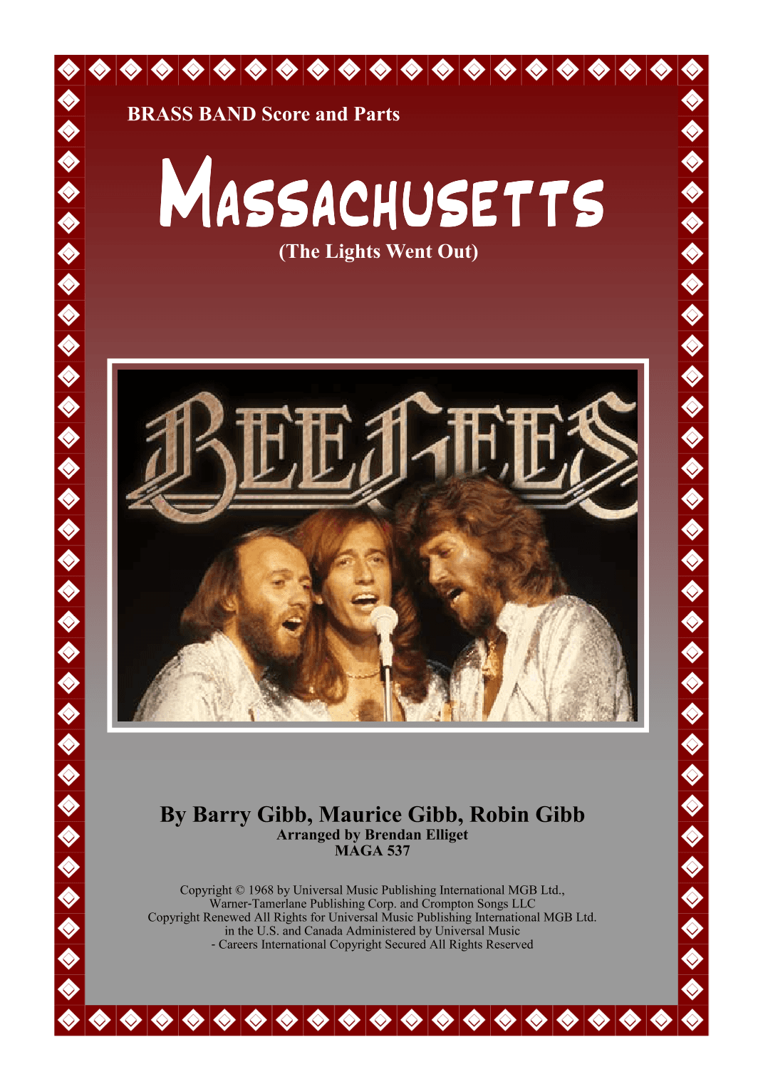 Massachusetts (the Lights Went Out) (arr. Brendan James Elliget MAGA 537)