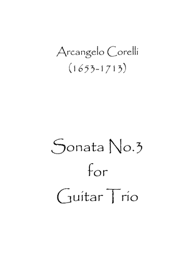 Sonata No.3 (arr. Spence Bundy)