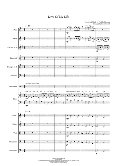 Love Of My Life (arr. Brian Pesoth)